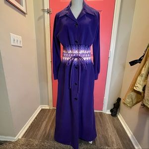 Vintage Velvety Purple Dress